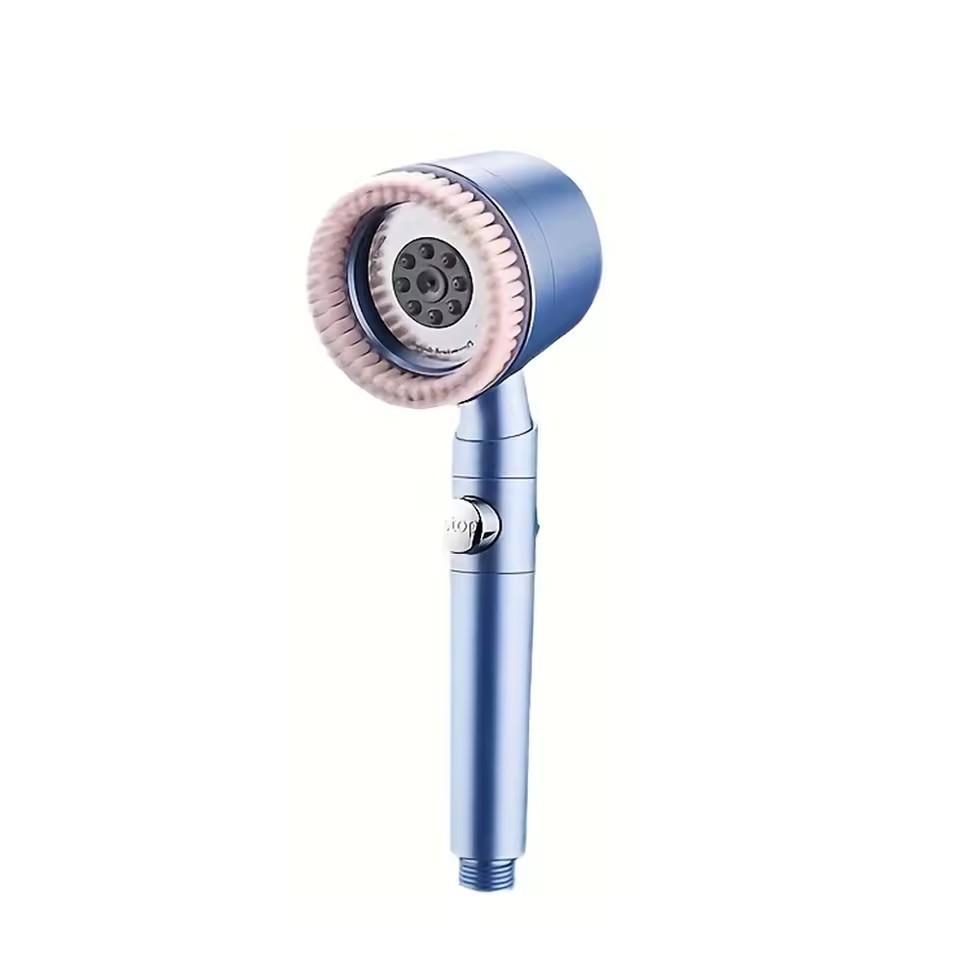 5 режимов душевая лейка-бустер с массажной щеткой, водосберегающая, высокого давления, портативная, с фильтром для ванной, душевая лейка со шлангом и держателем
