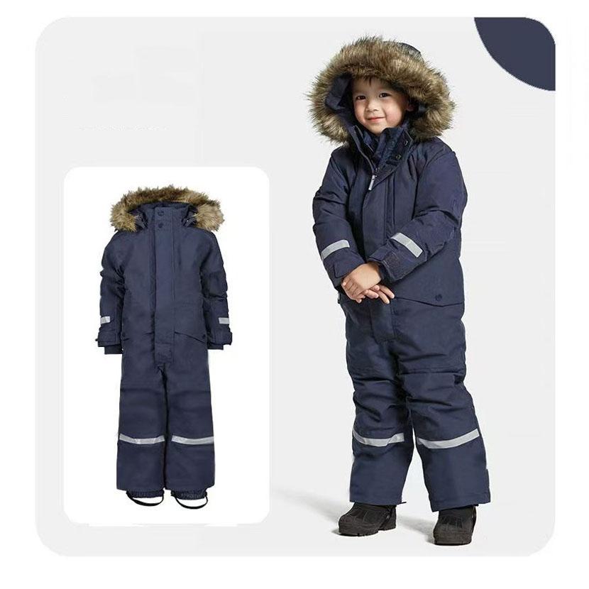 Черный Желтый Синий Фиолетовый Детский Зимний Комбинезон Горнолыжный Комбинезон Для Мальчиков Девочек Зимний Теплый Уличный Комбинезон Ветрозащитный Детский Костюм Для Катания На Лыжах И Сноуборде