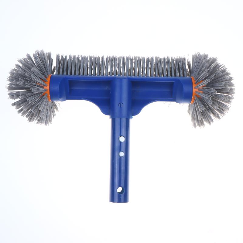 13" Heavy Duty Pool Brush Head Detachable Aluminum Handle Perfect for Hotel Public Pool Daily Maintenance