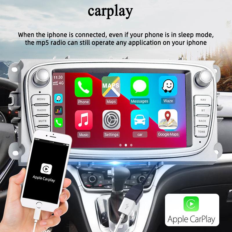 7-inch Android GPS Navigation for Ford 06-11: Capacitive Screen Carplay MP5 Player