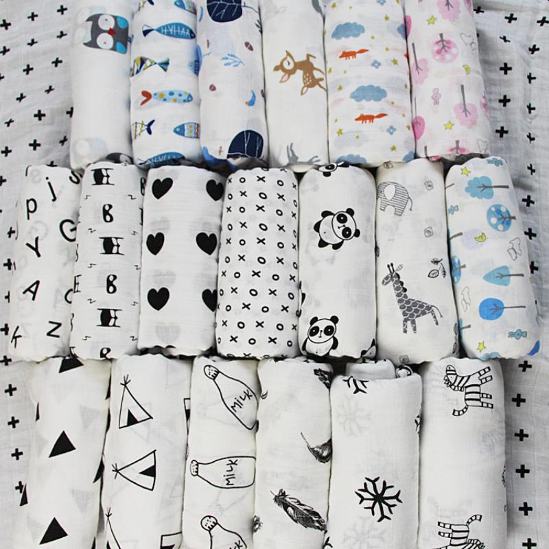 INS Popular Square Scarf Pure Cotton Muslin Gauze Bath Towel Baby Scarf Newborn Swaddling Clothes