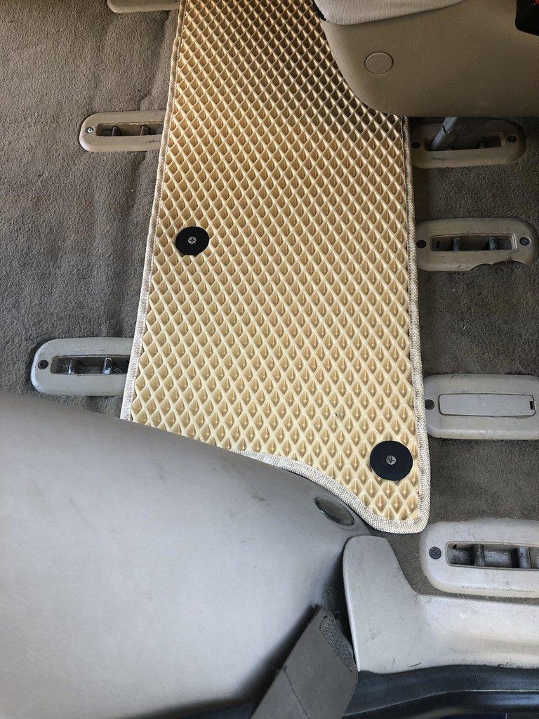 Коврики EVA (3 ряда, бежевые) для Volkswagen Sharan 1995-2010 гг