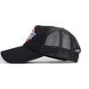 Dickies Standard Mesh Cap for Men and Women, Popular and Trendy, Perfect Father's Day Gift (Standard (Black with Color Logo)) Free Size