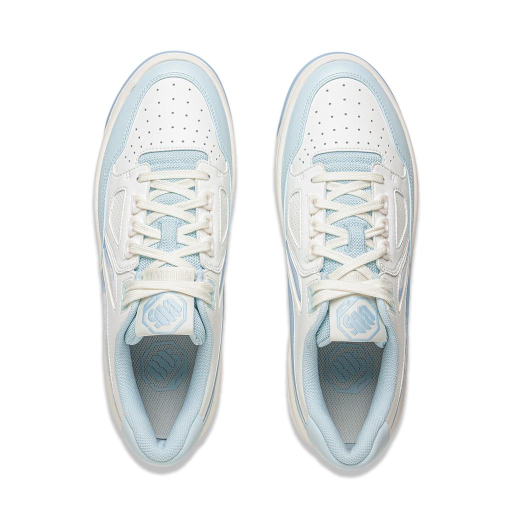 Li Ning Rising Stars Низкие кеды для скейтборда, нескользящие, износостойкие, унисекс, Бело-синие, ABCV009-3
