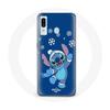 Case for Samsung Galaxy A40 Stitch Snow Christmas Blue