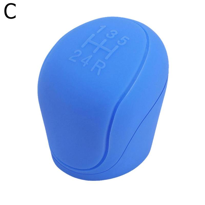 Car Silicone Gear Shift Knob Cover Gear Shift Non-Slip Grip Handle Protective Covers Manual 5 6-speed Car Interior Accessories