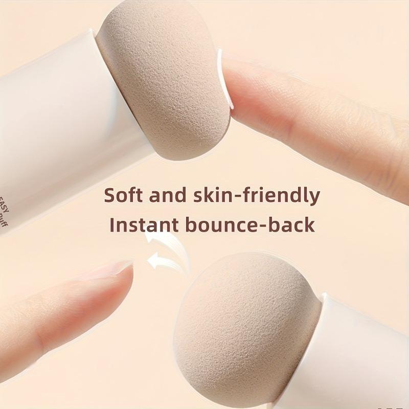 1 упаковка спонж Beauty Blender, кисть для румян, голова-грибок цвета молочного кофе, инструмент для нанесения макияжа влажным и сухим способом, кисть для макияжа с двойной головкой