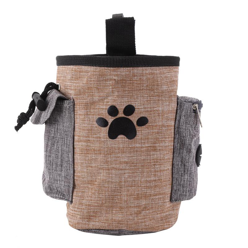 Dog Treat Pouch Pet Hands Free Training Walking Bag Dogs Outdoor Portable Backpack Carrier Snacks Litter Bag Waist Pack