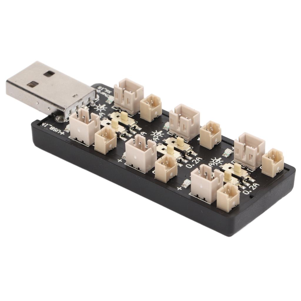 LiPo Battery USB 6 Independent Outputs 3.7V4.35V Smart Charging Tool for RC Model Toy