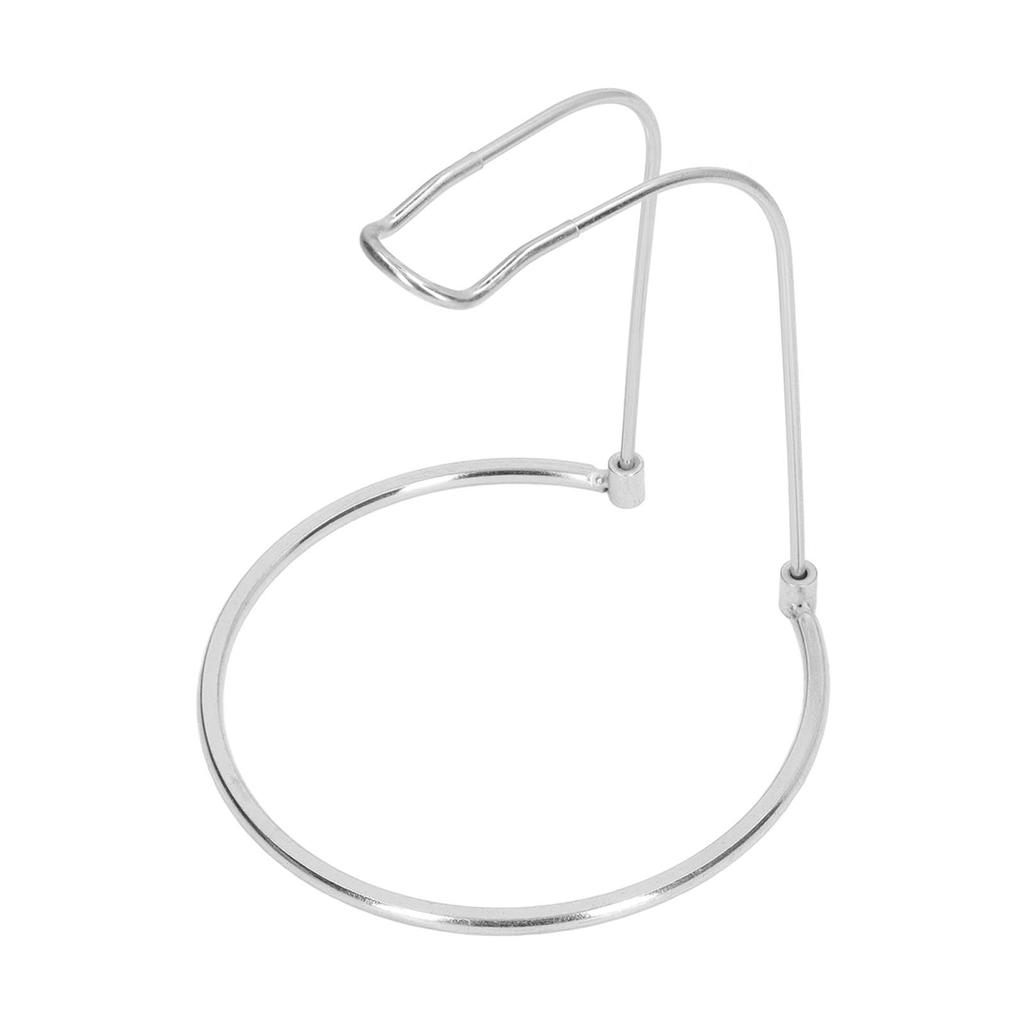   Reel Rack Stainless Steel Short Type U Shaped Upper Frame Round Base Lightweight Detachable Fishing Gear Stand