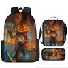 Pixel Halloween Student School Bag Cartoon School Bag Children's Backpack Anime Backpack Satchel
