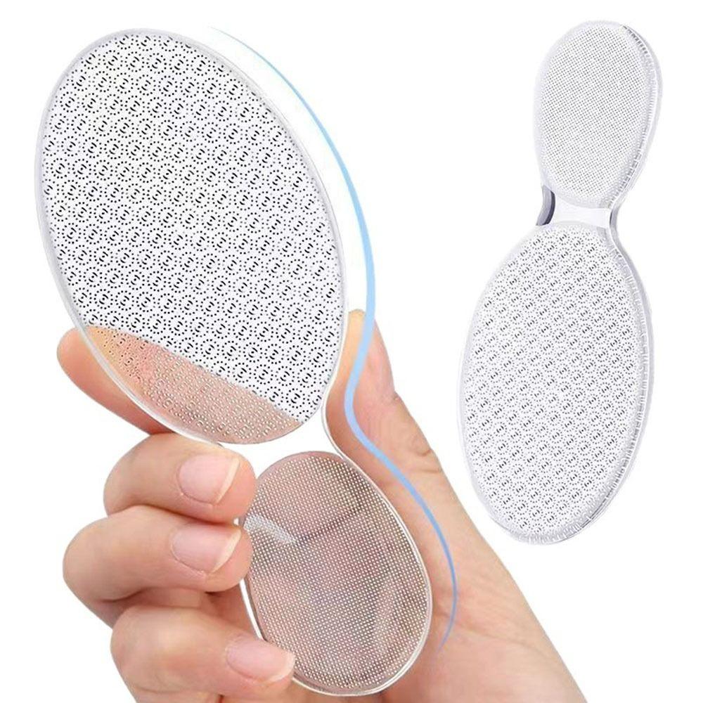 Foot Care Heel Scrubber Callus Transparent Foot Scrubber Gifts Removal Pedicure Tool