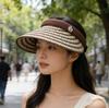 Летние прогулки с широкополыми открытыми шляпами от солнца для женщин, универсальные повседневные шляпы с защитой от УФ-лучей, складные шляпы-закрывашки для лица, модные