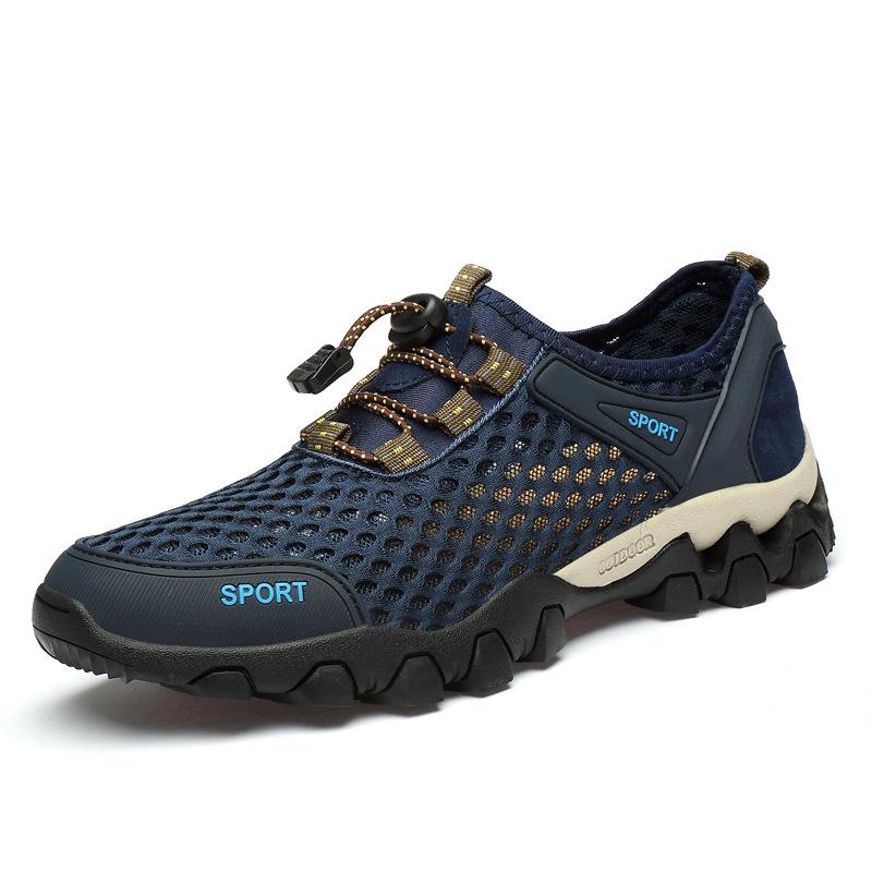 Men Shoes Walking Shoes  Soft Sole Mountaineering 2024 Summer NewOutdoor Lightweight Mesh Shoes Men Breathable Mesh Shoes