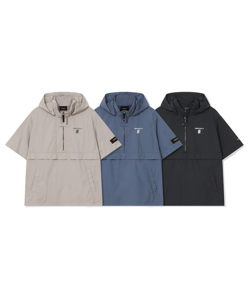 Beentrill Essential Короткий анорак с капюшоном на молнии и маленьким логотипом (черный)