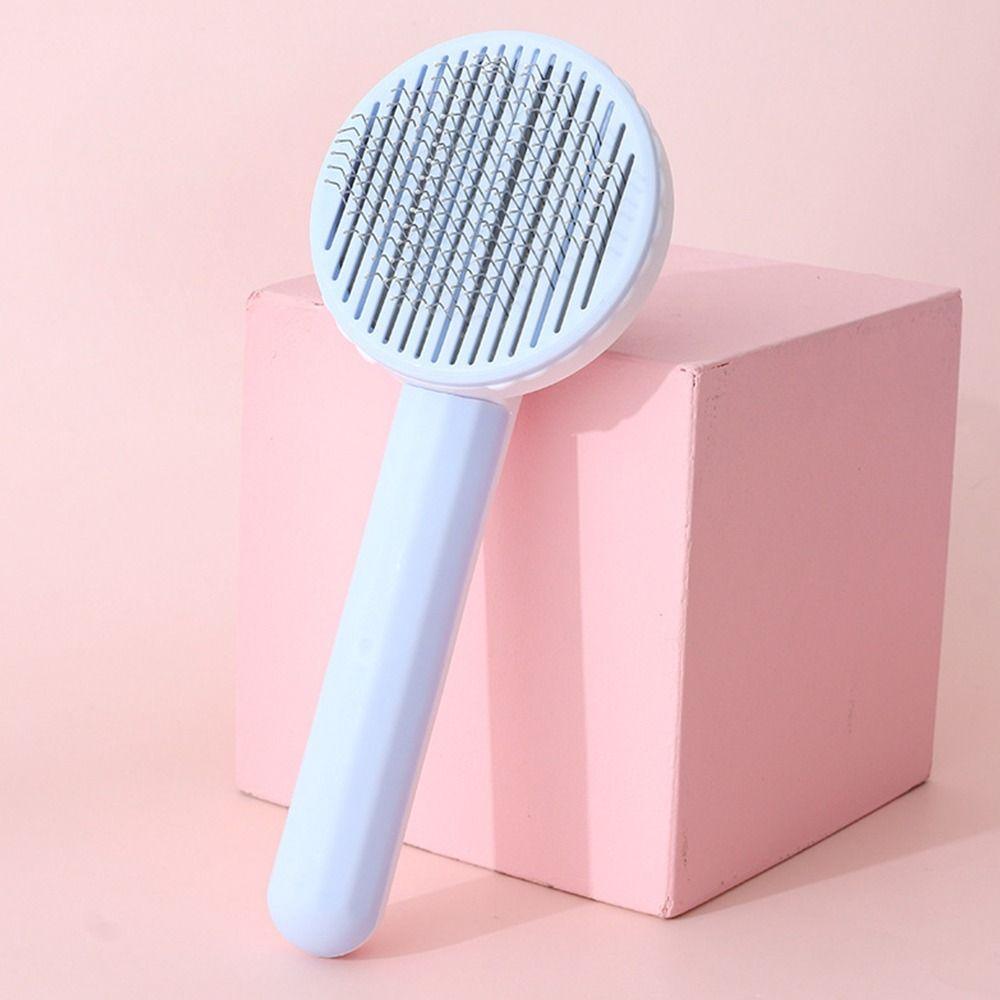For Cats Dogs Cat Accessories Remove Hair Grooming Brush Self Cleaning Cat Brush Pet Comb