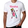 KESHA Birthday Dabbing Unicorn Queen TShirt Halloween Casual TShirt