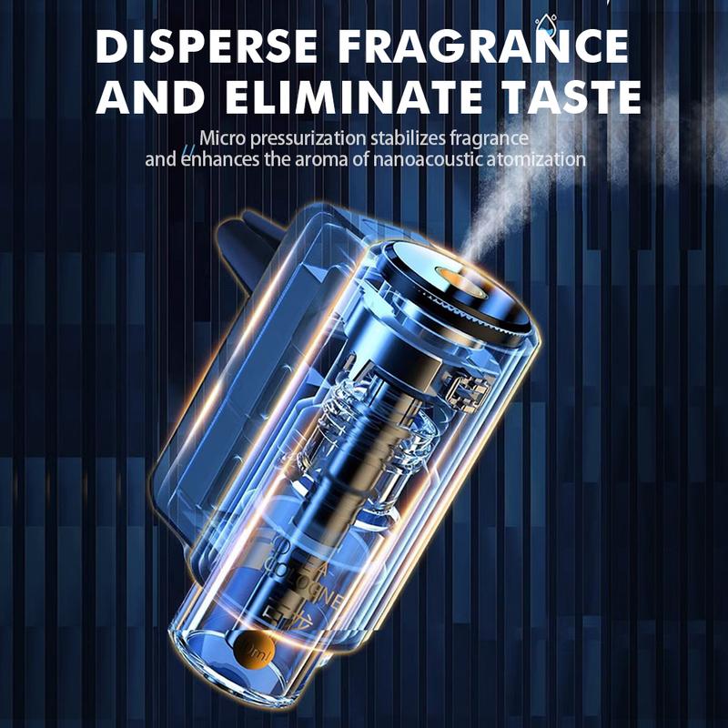 Smart Car Fragrance Diffuser Automobile Aromatherapy Air Freshener Car Interior Deodorizer Light Scent Start Stop Aromatherapy