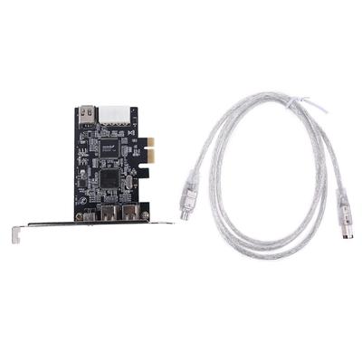 PCIe 3 порта Firewire кабель плата расширения PCI для 1394B и 1394A TI IO2213B чипсет адаптер