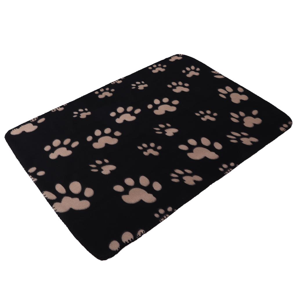 Dog Blanket Soft Plush Machine Washable Plush Pet Blanket for Small Pets Dogs CatsPaw Print M