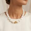 Square Bead Women Clavicle Chain Acrylic Sweater Chain Colorful Acrylic Necklace  Ladies Gift