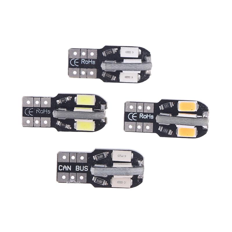 10 шт. Автомобильная светодиодная лампа T10 5730 SMD Декодирующая лампа для чтения Указатель поворота Маленькая лампа номерного знака