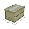Тонкий складной контейнер TRUSCO 50 л с замком на крышке OD Color TR-C50B-OD Ящик для хранения Ящик для хранения