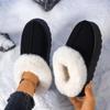 Thick Bottom Furry Snow Boots Women 2025 Winter Soft Chunky Platform Fluffy Fur Ankle Boots Warm Short Plush Suede Casual Shoes