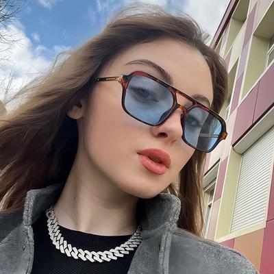 Солнцезащитные очки с двойным лучом, модные солнцезащитные очки для уличной фотографии, декоративные очки, модные женские солнцезащитные очки