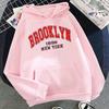 Весна Осень Толстовки Печатный Brooklyn Lette Уличная одежда Мужчины Женщины Мода Большие Толстовки Спортивные костюмы Унисекс Одежда Пальто