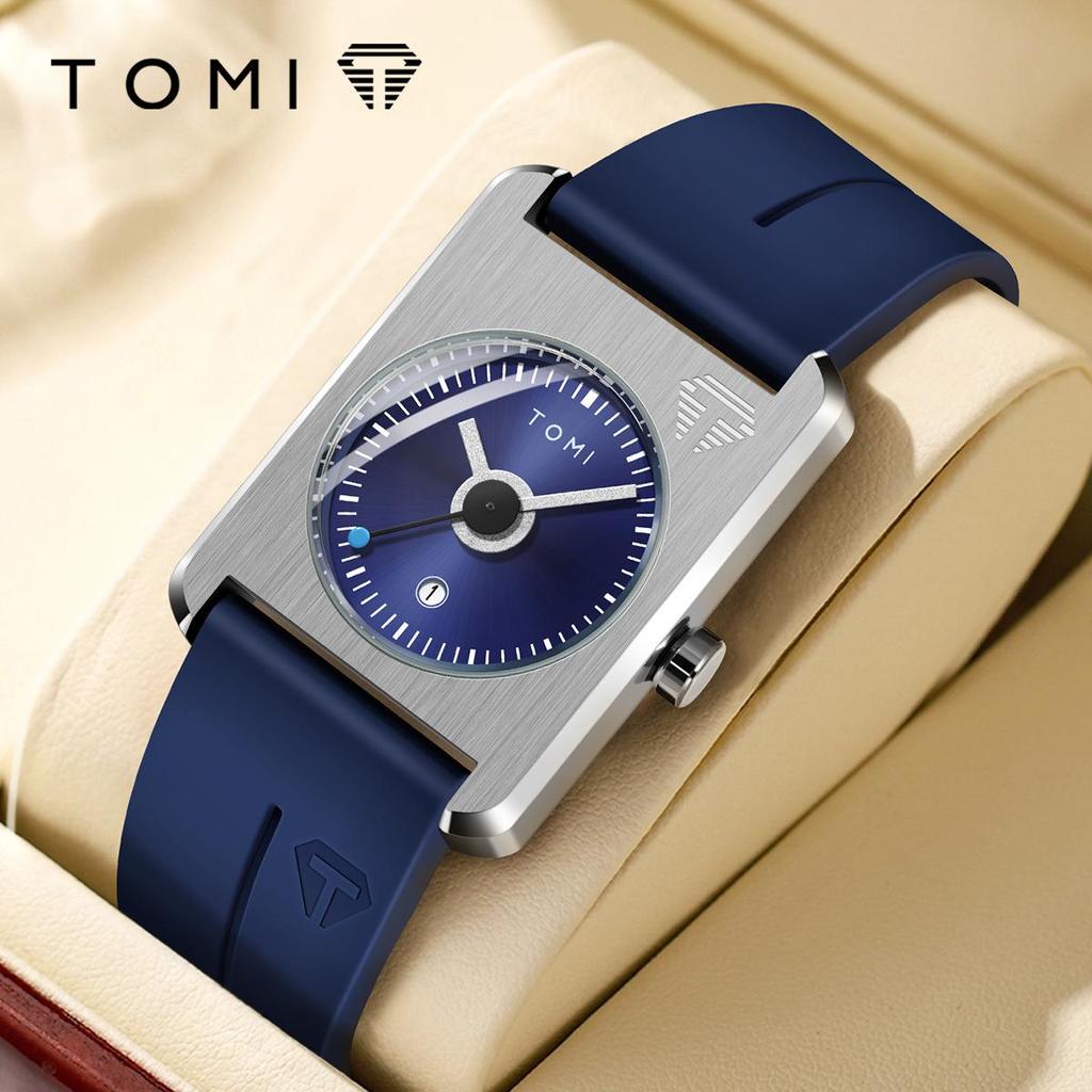 Квадратные календарные часы TOMI - Часы на ремешке в корейском стиле для студентов