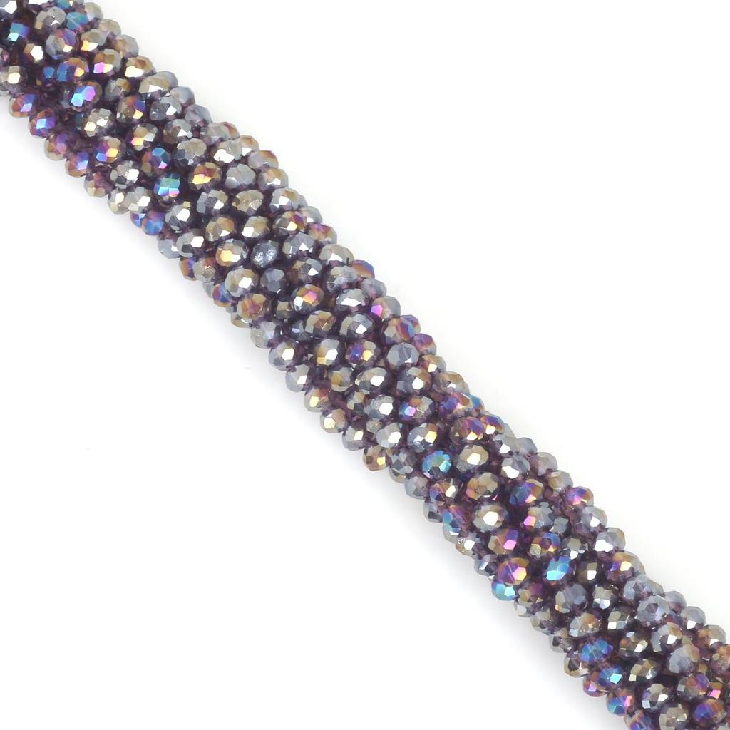 30-200Pcs Rondelle Austria Faceted Crystal Glass Beads Loose Spacer Beads for Jewelry Making