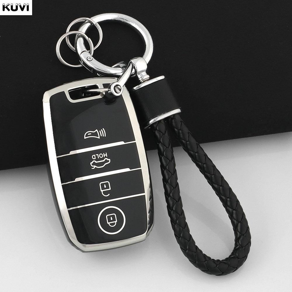 3 4 Кнопки Розовый ТПУ Чехол-Оболочка для Умного Ключа Автомобиля Для Kia Rio Rio5 Sportage Ceed Cerato K3 Kx3 K4 K5 Sorento Optima Picanto