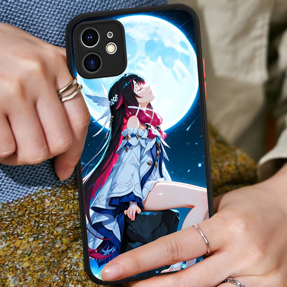Чехол для телефона Genshin Impact Коломбина Для iPhone 16 15 14 11 12 13 Pro Max Plus 12 XS Max Задняя крышка Матовый чехол