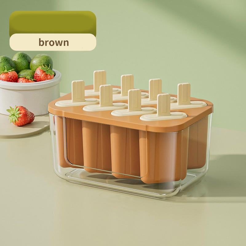 Силиконовый лоток для кубиков льда с крышкой, 8/22 отсеков, пищевой льдогенератор для домашнего использования, форма для мороженого и мороженого