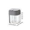 Transparent 4-In-1 Seasoning Dispenser Jar with Lids-4 Compartment Spice Container,Outdoor Cooking/Restaurant/Kitchen Containers