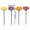 Resin Flower Bird Bath Stand Ground Insert Insect Drinking Water Bird Feeding Cup  Lawn Patio