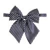 Men Bow Tie Detachable Design Smooth Texture Solid Color Striped Print Neck Tie Weddings Business Parties Outfit Accessories