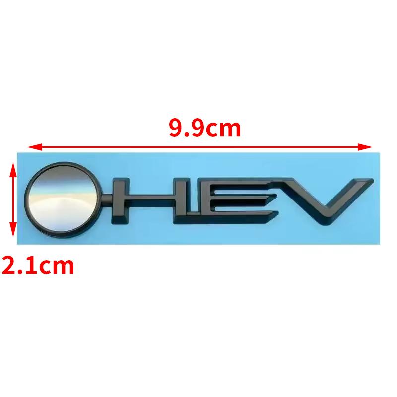Car 3D ABS HEV Logo Trunk Emblem Badge Decals Sticker For Toyota Camry 9th 2024 Highlander Granvia Sienna Avalon Accessories