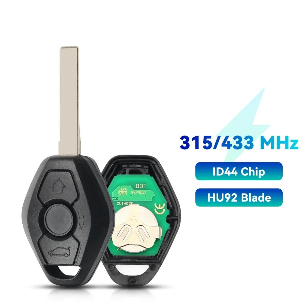 KEYYOU With Cutting Service EWS Sytem ID44 Chip For BMW E38 E39 E46 X3 X5 Z3 Z4 1/3/5/7 Series 315/433MHz Keyless Remote Car Key