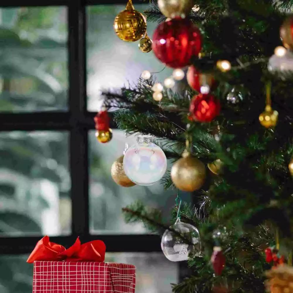 6 шт. Сфера Радужный Пузырьковый Шар Подвеска Прозрачный Новогодний Шар для Подвешивания на Елку Вечеринка по случаю Дня Рождения