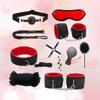 Sexy BDSM Kits Plush Sex Bondage Set Handcuffs Sex Games Whips Gag Nipple Clamps SM Toys for Couples Exotic Accessories