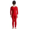 Children's Ballet Gymnastics Leotard Dance Costume Girls Long Sleeves Jumpsuit Bodysuit Dancewear Kids Full Body Unitard