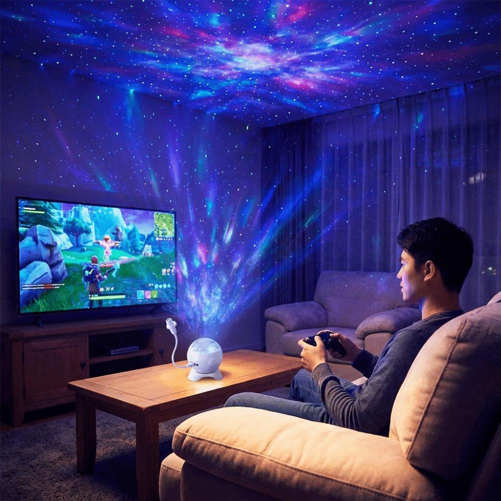 RGB Northern Light Galaxy Projector 360 Rotatable Aurora Light Ambient Decor Light Photo Shooting