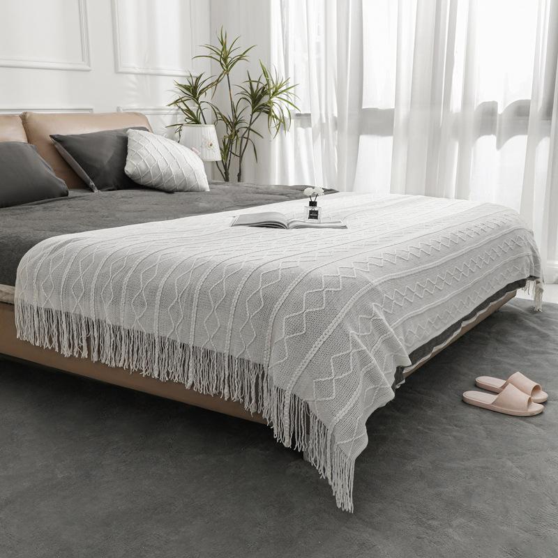 31 тип шерстяных одеял Nordic Diamond Knitted, одеяла для изголовья кровати, одеяла для дивана, декоративные одеяла, декоративные одеяла для домашнего кондиционирования