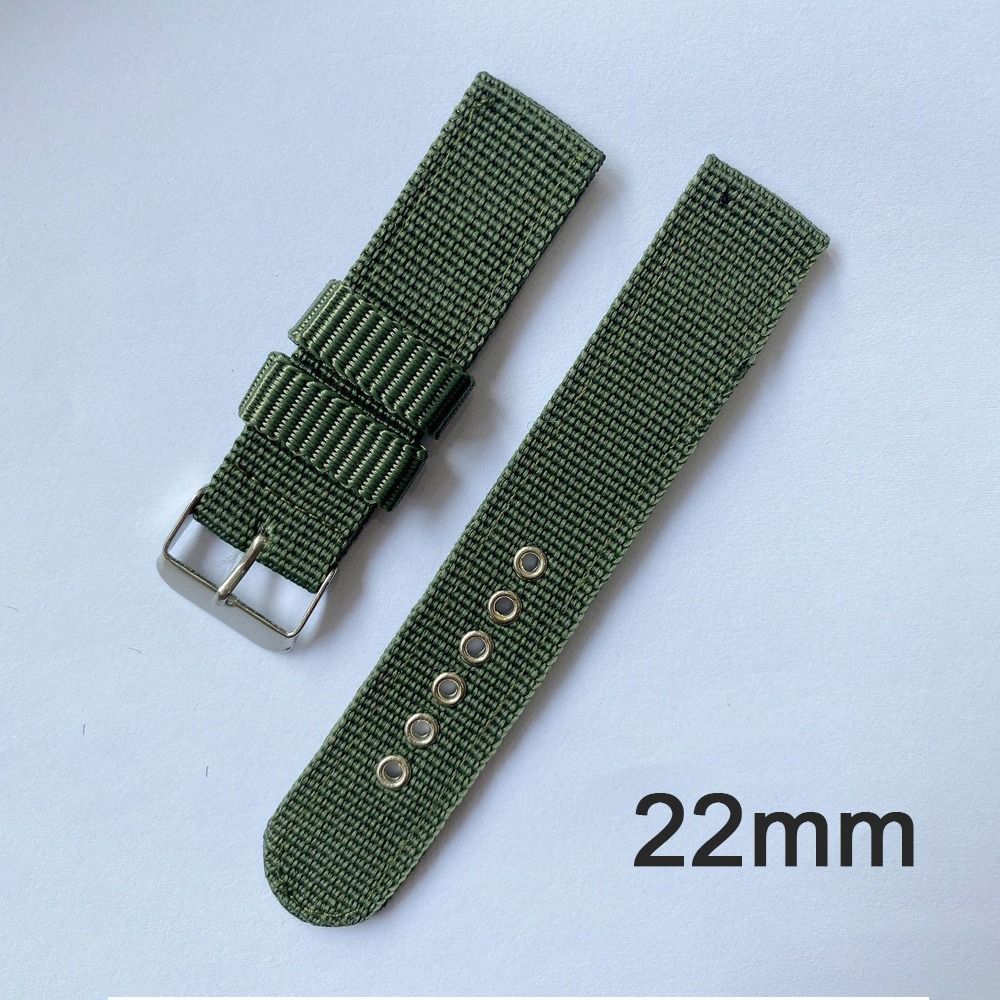 Universal Nylon Weaving Watch Band Adjustable Sport Watchband 18 20 22mm Replacement Wristbands Braided Loop Bracelets Accessory