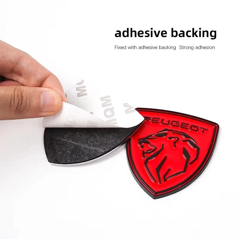 2026 Hot Car Sticker For Peugeot 408 4008 308 3008 Rifter 5008 508 2008 208 301 RCZ 407 Car 3D Metal Badges Trunk Body Window Si