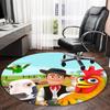 1pc La Granja de Zenon Print Round Carpet Chair Round Carpet Suitable for Bedroom Living Room Home Decorative Carpet