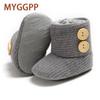 MYGGPP Autumn and Winter Woolen Baby Shoes 0-1 Years Old Soft Bottom Cotton Boots Baby Boots Baby Toddler Shoes Baby Warm Shoes