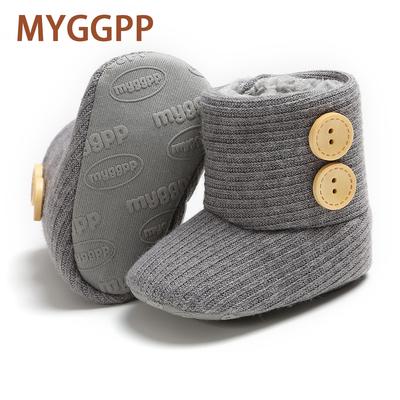 MYGGPP осенне-зимняя шерстяная детская обувь для детей 0-1 года, хлопковые сапоги с мягкой подошвой, детские ботинки, детская обувь для малышей, детская теплая обувь